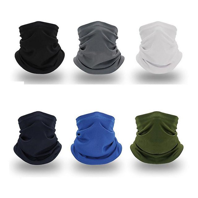 Yjmei - 6 pañuelos multifuncionales para la cabeza, 6 pañuelos elásticos con tubo, bufandas, polainas, máscaras ultravioleta, para yoga, correr, senderismo y ciclismo