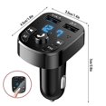 thumbnail image 3 of compatible Car Charger FM Transmitter Bluetooth Audio Dual USB Car MP3 Player Autoradio Handsfree Charger 31A Fast Charger Car Accessories_Perfect Gift, 3 of 5
