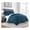 Teal, variant on 3-Piece All Season Oversized Queen Comforter Set Olive Green, Soft Quilted Down Alernative Duvet Insert with Corner Tabs, Lightweight Microfiber Bedding, 92 x 96 Inches