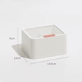 thumbnail image 1 of Almohadilla Redonda De Algodón, Hisopo De Algodón, Bola De Algodón, Hilo Dental - Organización De Accesorios De Baño De Plástico, Cosméticos, Blanco brillar  Electrónica, 1 of 4