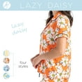 thumbnail image 3 of Hello Mello Lazy Daisy Lounge Short Sleeve Pajama Top, Lazy Daisy Small/Medium (Women's), 3 of 8