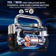 thumbnail image 3 of Compresor de aire Tire Inflator GSPSCN Silver Heavy Duty de 12 V, 3 of 9