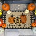 thumbnail image 2 of Fall Door Mat Outdoor for Front Door, Fall Decorations for Home Welcome Doormat Non-Slip Washable Thanksgiving Pumpkin Hello Fall Doormat Entrance Rug for Indoor Outdoor (Happy Fall, 17"x30"), 2 of 6