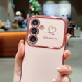 thumbnail image 6 of Designed For Samsung Galaxy S23 Plus Phone Case,Cute Curly Wave Frame with Luxury Plating Love Heart Pattern For Women Girls,Soft TPU Shockproof Raised Lens Protection Phone Case,Rose, 6 of 9