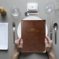 thumbnail image 4 of Miangastore Support de Menu en Cuir, Livre de Menu A4, Dossier de Prix de Repas, Livre de Restaurant, 4 of 8