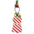 thumbnail image 3 of YEAHDOR Kids Girls Christmas Candy Cane Costume Striped Criss-Cross Back Ballet Leotard Gold-A 6, 3 of 6