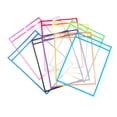 thumbnail image 2 of bestolf 6/10Pcs Dry Erase Pockets Reusable Smooth Writing Transparent Visible Plastic Dry Erase Writing And Wiping Bag School Supplies, 2 of 8