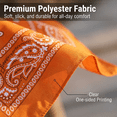 thumbnail image 3 of 24 Pack Bulk Cowboy Bandanas, Multi-purpose Unisex Head Scarf, Neck Wrap & Face Cover Accessory, 3 of 6