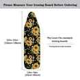 thumbnail image 5 of HELLHERO Sunflower Dragonfly Ironing Board Cover Standard Size 15x54, Thick Padding Elastic Edge Resist Scorching and Staining Heavy Duty Padded Iron Board Covers, 5 of 5