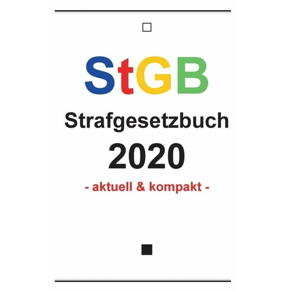 StGB: Strafgesetzbuch 2020, (Paperback)