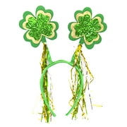Angle View: Way to Celebrate! St. Patrick's Day Shamrock Tinsel Headbopper