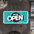 thumbnail image 2 of Placa Metal Vintage Pintura Hierro Rectangular Abierta Arte Pared Bar 30x15cm, 2 of 8