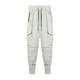 thumbnail image 3 of Pantalones largos para hombre, de color liso, elásticos, ajustados al tobillo, informales, deportivos, transpirables, para hombre, 3 of 3