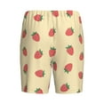 thumbnail image 2 of Lsque Strawberries Mens Sleep Pajama Shorts,Short Pajama Pants, Cotton Ultra-Soft Knit-4X-Large, 2 of 9