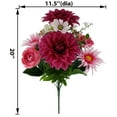 thumbnail image 3 of Mainstays 20''H Indoor Artificial Dahlia Ranunculus Mixed Bouquet, Purple Color, 3 of 5