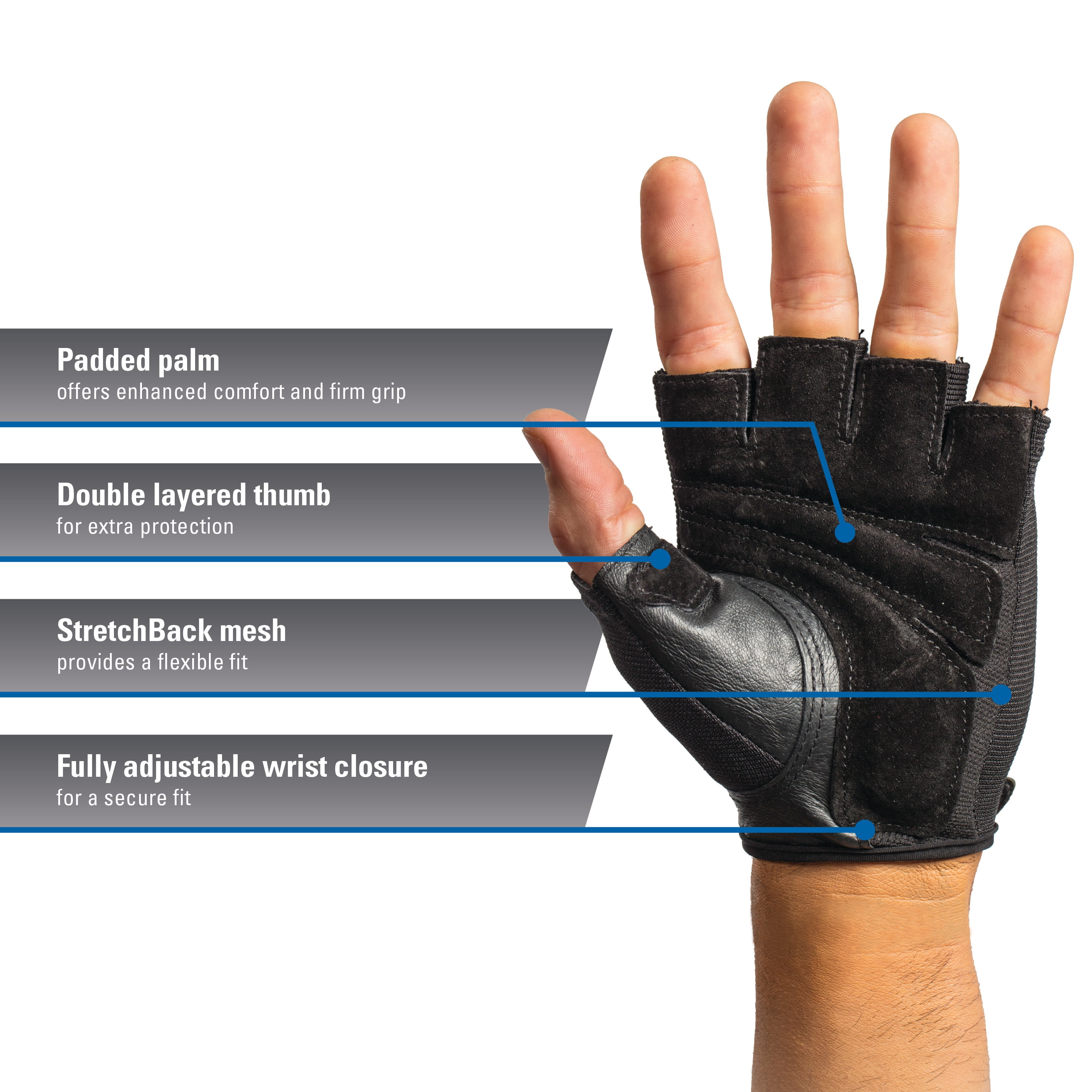 harbinger power weightlifting gloves