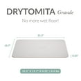 thumbnail image 5 of Momo Lifestyle Stone Bath Mat Large Drytomita 32" X 20" Graphite Gray, Diatomaceous Earth, Bathroom Mat Quick Dry, Stone Bath Mats for Bathroom, Absorbent, 5 of 15