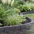 thumbnail image 5 of Tierra Verde 3.25"H x 48"L x 3.24"D Roman Stone Recycled Garden Border Kit, Grey, 2-Pack, 5 of 8