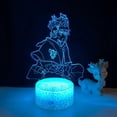 thumbnail image 5 of Luz nocturna LED 3D negra con tréboles que cambian de color, 5 of 5