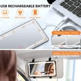thumbnail image 4 of Espejo de tocador para visera solar para coche, espejo cosmético con protección solar y visión trasera con clip regulable, 4 of 6