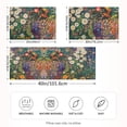 thumbnail image 2 of Yayeee Pillowcase Standard Size Set of 2 Satin Wrinkle Resistant Pillow Case, White Floral Garden, 2 of 8