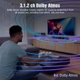 thumbnail image 3 of OXS S5 Barra de sonido para TV con HDMI eARC, subwoofer incorporado Dolby Atmos 3.1.2, altavoz central, Bluetooth y conexión multicableada, 5 ecualizadores, 4K HDR Passthrough, 230 W, audio de cine en, 3 of 5