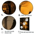 thumbnail image 3 of Designart "Factory Landscape In Afterglow" Factories Floater Framed Wall Decor, 3 of 5