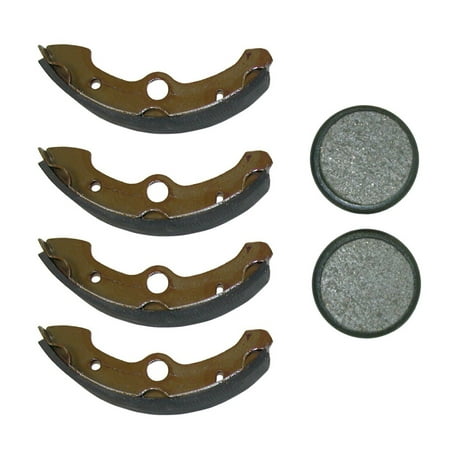 - Front Brake Shoes & Rear Brake Pads 1989-1995 Yamaha Big Bear 350 4x4 YFM350FW, By Factory Spec