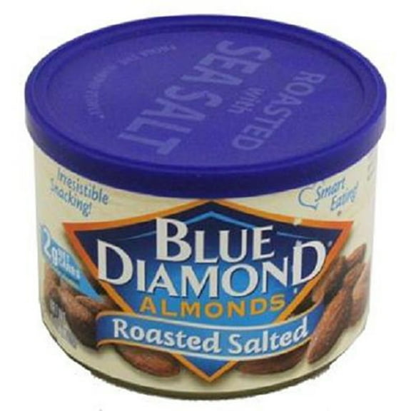 Blue Diamond, Almonds Roasted Salted Can, Count 1 - Nut & Dry Fruit / Grab Varieties & Flavors