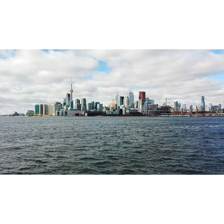 laminated poster toronto panoramic views panorama buildings view