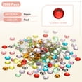 thumbnail image 3 of 3000-Pack Resin Flatback Rhinestone, 5mm Flat Back Rhinestones Crystals Bulk for Crafts/Clothes/Nail Decoration [Red], 3 of 6