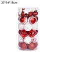 thumbnail image 2 of Paquete de 41 adornos de bolas de Navidad, juego de bolas de Navidad pintadas con estrellas, árbol de Navidad, boda, decoración de fiesta, 2 of 5