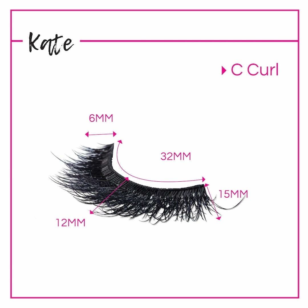GladGirl False Lashes Bundle - Kate