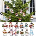 thumbnail image 1 of Colgantes Adornados Xihbxyly 24 Piezas Madera Enanos de Navidad, 1 of 4
