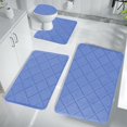 thumbnail image 4 of Alfombrilla de baño de espuma, alfombra de baño absorbente, alfombrilla de inodoro antideslizante, alfombrilla de ducha de terciopelo suave con base de goma para el suelo del baño del hogar., 4 of 7