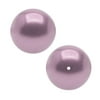 Swarovski Crystal, #5810 Round Faux Pearl Beads 10mm, 10 Pieces, Powder Rose