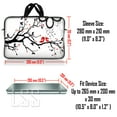 thumbnail image 2 of LSS 10 10.2 inch Laptop Sleeve Bag Compatible with Acer, Dell, HP, Sony, MacBook, Carrying Case Pouch w/ Handle & Adjustable Strap, Love Birds, 2 of 3