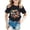 Black, variant on Trendfront Girls 4th Birthday Gift T Shirt Four Years Retro Letters Crewneck Short Sleeve Tee Toddler Bday Party Outing Top