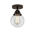 thumbnail image 3 of Innovations Lighting  Nouveau 2 Beacon - 1 Light 6" Semi-Flush Mount Clear/Oil Rubbed Bronze, 3 of 5