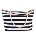 thumbnail image 1 of Women Men Beach Bag - Outdoor Travel Shopping Tote Bag With Zipper, Swim Pool Striped Beach Tote Gifts, 1 of 1