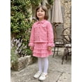 thumbnail image 3 of Cjfdfy Toddler Girls Denim Outfit Fashion Solid Color Long Sleeve Button Down Collared Jacket with Skirt 2Pcs Fall Set Cute Cowgirl Outfits Toddler Girls Denim Skirt Outfit Cowgirl Outfit 1-6T, 3 of 9