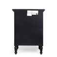 thumbnail image 2 of Black - Black - Rectangular - Mahogany wood solids, MDF, Plywood, Resin components, Mahogany veneer - BUTLER EASTERBROOK BLACK NIGHTSTAND, 2 of 8