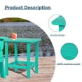thumbnail image 4 of Aoodor Outdoor Adirondack Side Table HDPE End Table，Classic Modern Design，High-Quality，Easy to Assemble，Versatile End Table for Patio, Garden, Lawn, 4 of 8