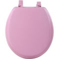 thumbnail image 2 of Achim Fantasia 17" Soft Standard Vinyl Toilet Seat, One Size Fits All, Pink, 2 of 4