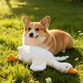 thumbnail image 3 of Large Plush Goose Dog Toy with Squeaker, Soft Stuffed Duck Toy for Medium and Large Dogs, Indoor Play and Training, 3 of 6