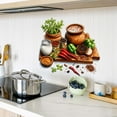 thumbnail image 4 of YiJuHui 2pcs Vibrant Fruit Vegetable Kitchen Wall Sticker Peel and Stick Removable Decal for Home Dining Room Decor, 4 of 7
