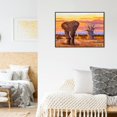 thumbnail image 2 of Cuadros Decorativos 5D bricolaje completo taladro diamante pintura caminando elefante punto de cruz bordado Ehuebsd Nuevos Originales, 2 of 7