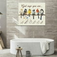 thumbnail image 5 of HFDF Christian Bird Wall Decor Bible Verse Pictures Wall Art Religious Canvas Print God Says Painting Modern Home Artwork Decorations For Bathroom Bedroom Living Room Office 10x8inch Framed, 5 of 6