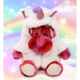 thumbnail image 5 of DolliBu Pink Tie-Dye Moose Unicorn Plush Stuffed Animal Toy – Super Soft Moose Dress Up with Removable Plush Unicorn Outfit, Cute Fantasy Wildlife Gift for Kids and Adults – 9 Inches, 5 of 7