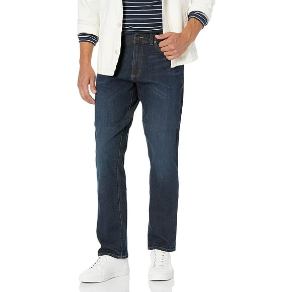 Lee Mens Performance Series Extreme Motion Athletic Fit Tapered Leg Jean, Blue Strike, 38W x 34L
